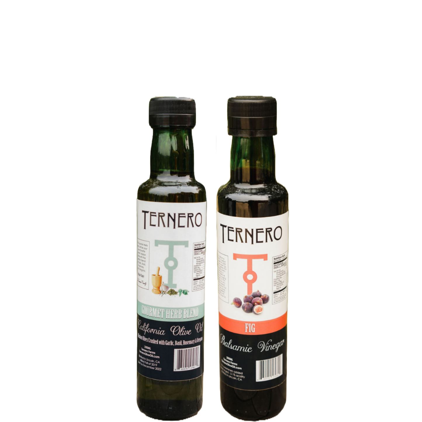 Ternero Gourmet Herb Blend (250 ml) and Fig Balsamic Vinegar (250 ml) Combo Pack
